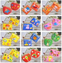 5PCS Sew Your Own Purses Sewing Bags Kit Girls Beginners Supplies Party Favors Group Activities Project Toy Gift
