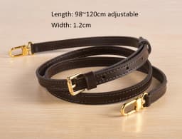 Fashion Genuine Leather Bag Strap High Quality Shoulder Strap Bag Accessories Narrow Bag Strap Hot Fashion Shoulder Bag Parts