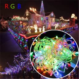 String Light 100LED 10M Christmas/Wedding/Party Decoration Lights Garland AC 110V 220V Outdoor Waterproof LED Lamp 9 Colors LED