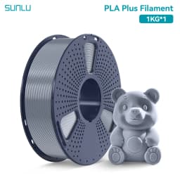 SUNLU 1KG PLA PLUS/ Clear Filament 1.75mm 1000g Spool (2.2lbs) High Toughness Neatly Wound Filament Fit Most FDM Printer