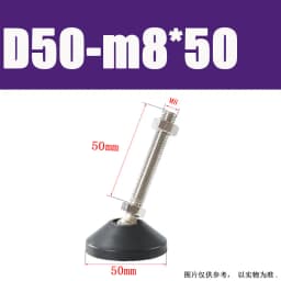1Pcs M8 M10 M12 M16 M20 M24 304 Stainless Steel Nylon Universal Foot Cup Adjustable Support Feet D40-D100 Rotatable Foot Pad