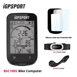 IGPSPORT BCS100S Bike Computer BLE ANT+ 2.6 Inch IPX7 Type-C 40H Battery Life Auto Backlight GNSS Stopwatch IGS Bicycle Computer