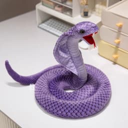 Simulation Cobra Plush Toy Golden Dot Indian Cobr Stuffed Animals Snake Plush Grey Funny Spoof Joke Toys Home Decor