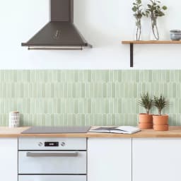 1/10pcs 3D Fish Scale Tile Sticker, Self-adhesive 3D Green Tile Backsplash for Kitchen Bathroom, Water Mold Resistant, 30x30cm