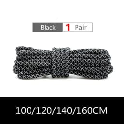1Pair Reflective Shoelace Fluorescent Shoelaces for Sneaker Round Rope Shoe Laces Yezzy 350 Unisex 100/120/140/160cm Shoetrings