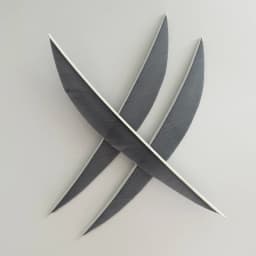 50 Pcs 5" IBOUNFOX Turkey Arrow Feather Shuttle Shape Archery Feather Fletching 5 Inch for Arrow Accessories -Right Wing