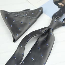 2pcs Neck Ties Set New Arrival Wine Red Striped Neckties Formal Business Khaki Dots Floral Pocket Square Wedding Shirt Cravat