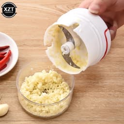 Mini Food Mixers Multifunctional Garlic Grinder Vegetable Cutting Meat Grinder Household Kitchen Manual Garlic Press Accessories