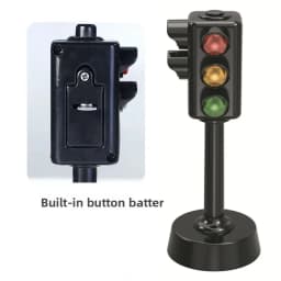 1/2pcs Mini Traffic Signs Road Light Block, Children's Safety Education Children's Puzzle Traffic Light Toys, Gifts for Kids