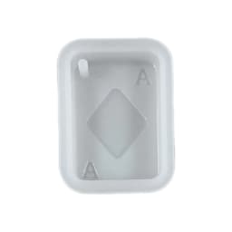 Playing Cards Epoxy Resin Silicone Mold with Hole Poker Mould DIY Earring Pendants Key Chain Crafts Ornaments Casting Tools