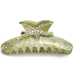 Creative Starfish Acetate Rhinestone Hair Claw Claw for Women Fashion Gradient Color Ponytail Hairpin Hair Accessories Tool