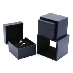 Malposed Wedding Double Ring Pendant Box Exquisite Valentine Day Jewellery Gift Storage Display Package Case