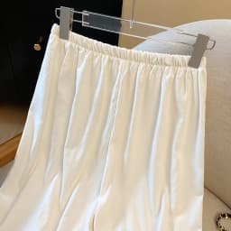 Maiden Series Wide Leg Pants with Belt Embroidered Lace Draping Feel Women's Style Base Nine Points Pants