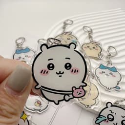 Acrylic Cartoon Keychains Cute Usagi Hachiware Figure Anime Keyring Backpack Pendant Decoration Keychain Accessories Key Chains