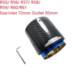 1 Pcs Top Quality Carbon Exhaust Muffler Tips For MINI Cooper S R55 R56 R57 R58 R59 R60 R61 F54 F56 F57 F60 JCW Muffler Pipes