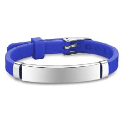 Personalized ID Bracelet Kids Children Adjustable Soft Silicone Stainless Steel Pendant Emergency Name Phone Custom Bracelets