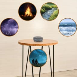 White Noise Sound Machine Relaxation with 7 Soothing Sounds Bluetooth Speaker Night Light for Better Sleep Quality