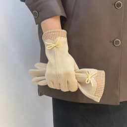 Winter houndstooth Gloves Warm Touch Screen Gloves Women Cold Protection Full Finger Mittens Outdoor Cycling Thick Woolen Glove