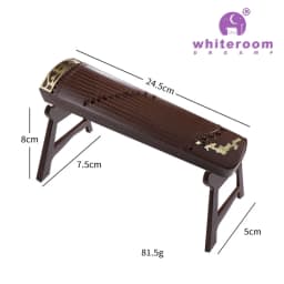 Retro Bjd Doll Accessories Chinese Style Decoration Props Screen Group Fan Flute Guzheng Musical Instrument Childrens Toy Gift