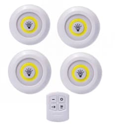 LED Light COB Under Cabinet Light Night Light Wireless Remote Control Dimmable Wardrobe Lamp 5W Super Bright Closet Lighting