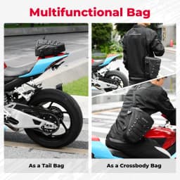 Universal Motorcycle Tail Bags PVC Waterproof Rear Seat Storage Bag for Sport Bike Touring Riding Outdoor Dry Travel Luggage Bag