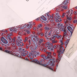 33cm Oversized Men's Pocket Square Polka Dot Red Floral Print Handkerchief Chest Towel Paisley Suits Wedding Gentlemen Hankies