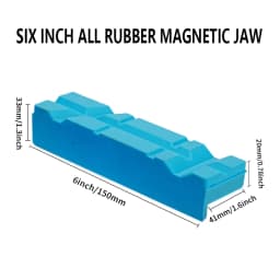 Blue Rubber Vise Magnetic Protective Cover Protection Strip Jaws for 2.5/4/5/6 Inch Hand Tools Bench Vise Protector Accessories