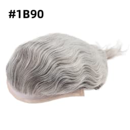 Male Hair Prosthesis Mono Lace PU Base Toupee Men Wig Human Hair Durable Replacement For Men System Unit Mens Wigs Hair Piece