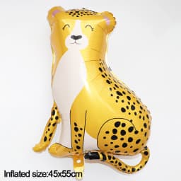 3D Elephant Giraffe Tiger Lion Head Animal Foil Balloon Jungle Safari Birthday Party Decorations Kids Gift Toy Helium Air Globos