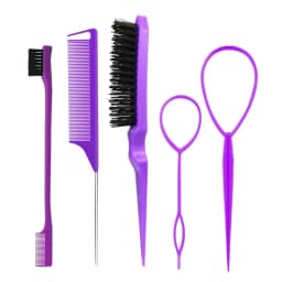 3-10pcs Hair Styling Comb Set Teasing Hair Brush Triple Teasing Comb Rat Tail Combs Edge Brush Hair Tail Tools Braid Tool Loop