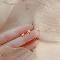 Lovely Small Earrings Piercings Wing Heart Stud Earrings For Women Gold Color 925 Silver Needles Ear Stud Jewelry For Teen Gift