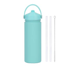 Insulated Water Bottle 500ml Custom Text/Logo - 304 Steel, 24H Cold, Office & Gym Essentials