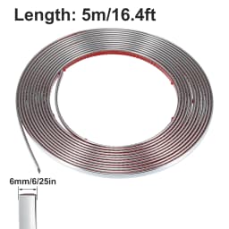 3M/5M Exterior Car Chrome Body Strip Bumper Auto Door Protective Moulding Styling Trim Sticker 6MM 8MM 10MM 12MM 15MM 20MM 30MM