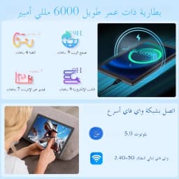 Android 15 Tablet, 2025 10.1inch Android Tablets with Keyboard, 12GB+128GB+1TB Expand, Support 18W Fast Charging 8-Core 6000mAh