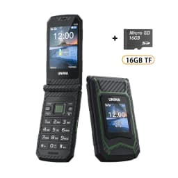UNIWA X29 2.8 Inch Double Screen Dual SIM Card GSM Rugged Style Flip Phone 2000mAh Big Font Big Button For Senior Wireless Radio