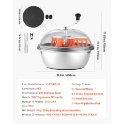 SucceBuy Bud Leaf Trimmer Manual Bud Trimmer w/ Sharp Stainless Steel Blades Visual Cutting Wet & Dry Hydroponic Cutting Machine