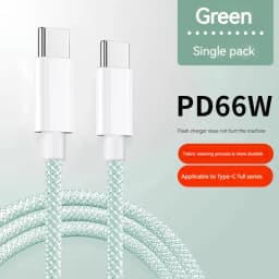 1M 1.5M 2M USB-C to Type C Color Cable For 15 Pro Max  PD 60W Fast Charging For Xiaomi Samsung Weaving Cable Accessories