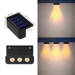 LED Solar Garden Lights Super Bright Waterproof Solar Powered Lamps Balcony Stairs Street Lighting Outdoor Sunlight led Lights