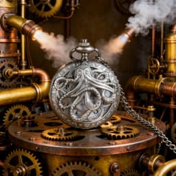 Vintage Hollow Octopus Pattern Pocket Watch Steampunk Quartz Pocket Watch with Chain Necklace Antique Collectible Pendant Clock