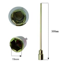 1pc 30cm Length Extension Socket Wrench 19mm Hexagon Socket Corner Steady Caravan Leg Winder Drill Socket For Electric Drill