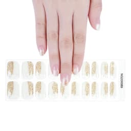 16/20/22Tips Semi-Cured Gel Nail Patch Adhesive Sliders Long Lasting Full Gel Nail Stickers DIY Manicure Harden In UV Lamp Need