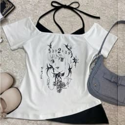 Death Note crop top female graphic goth party korean fashion anime t-shirt harajuku party gothic jojifuku