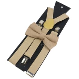 Adjustable Elastic Leather Suspenders Bowtie Set Men Women Sage Green Braces Straps For Wedding Y-Back Shirt Accessories Gift