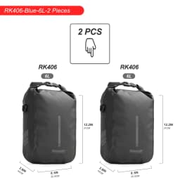 Rhinowalk Bike Quick Release Fork Bag 2 Piece Waterproof 4L 6L Cycling Bicycle Front Pack Mount Electric Scooter Vehicle Bag
