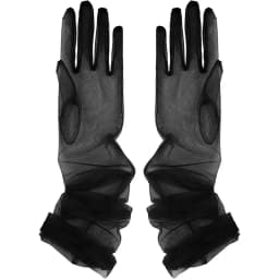 Women's Sexy Transparent Gloves Mesh Tulle Extra Long Gloves Opera Costume Party Dance Wedding Bride Dress Photography Props