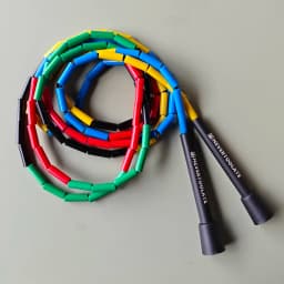 STRAIGHT HARD BEAD BEADED JUMP SKIPPING ROPE COLORFUL SKILL FREESTYLE FITNESS CROSSFIT