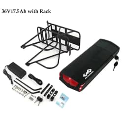 36V 21AH Rear Rack Ebike Battery 36V 15AH Lithium Batteria 18650 48V 14Ah for Electric Bicycle 250W 350W 500W 750W 1000W