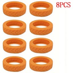 8PCS Luggage Wheels Protector Silicone Wheels Caster Shoes Travel Luggage Suitcase Reduce Noise Wheels Guard Cover Accessories