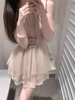 Elegant Knot Neckline Short Dress Women's Summer Fashion Waist Cinched Asymmetrical Strapless Princess Style Dress