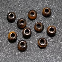 10Pcs Natural Crystal Agate Stone Big Hole Beads Abacus Spacer Beads Crafts Supplies for Jewelry Making DIY Bracelet Accessories